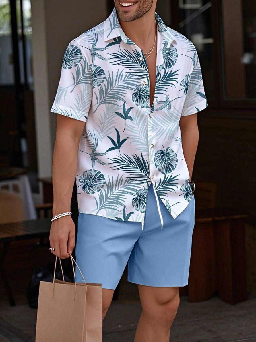Men's Printed Short Sleeve Shirt3
